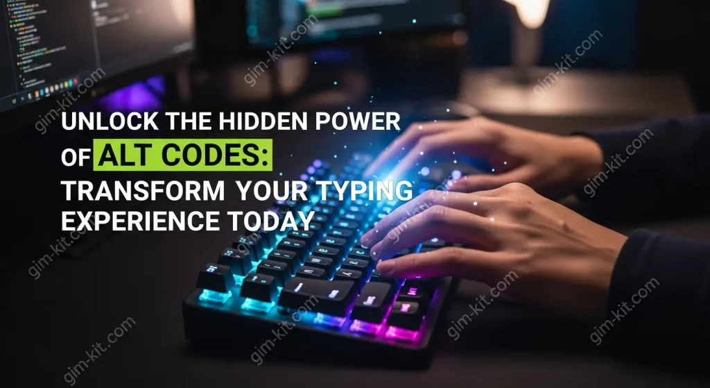 Unlock the Hidden Power of Alt Codes: Transform Your Typing Experience Today