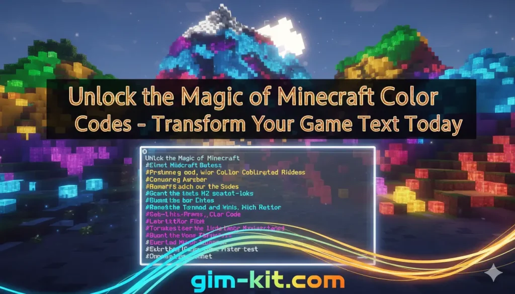 Minecraft Color Codes