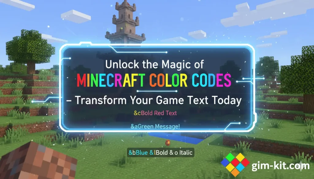 Minecraft Color Codes