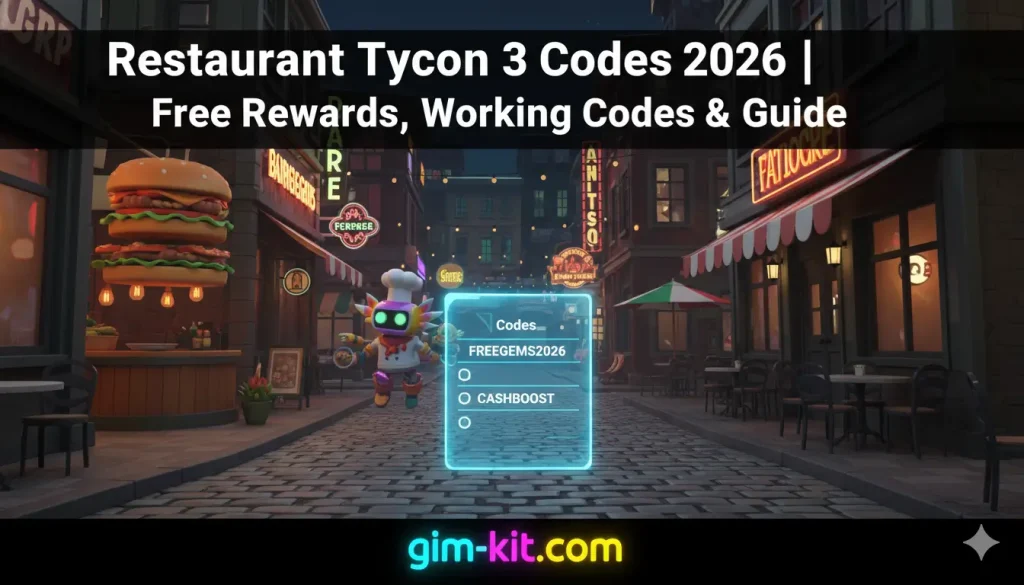 Restaurant Tycoon 3 Codes