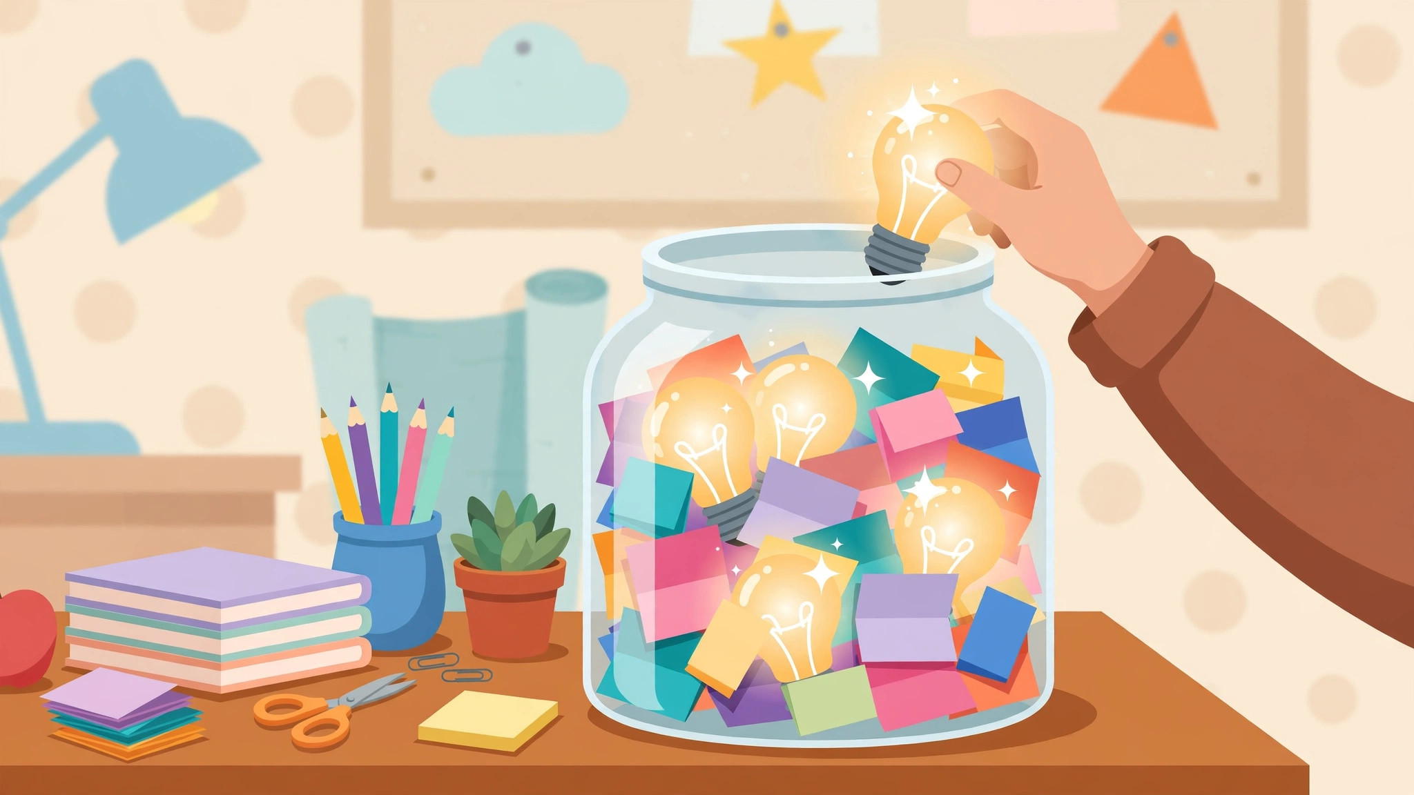 gimkit kit ideas kept in an idea jar so a teacher never runs dry
