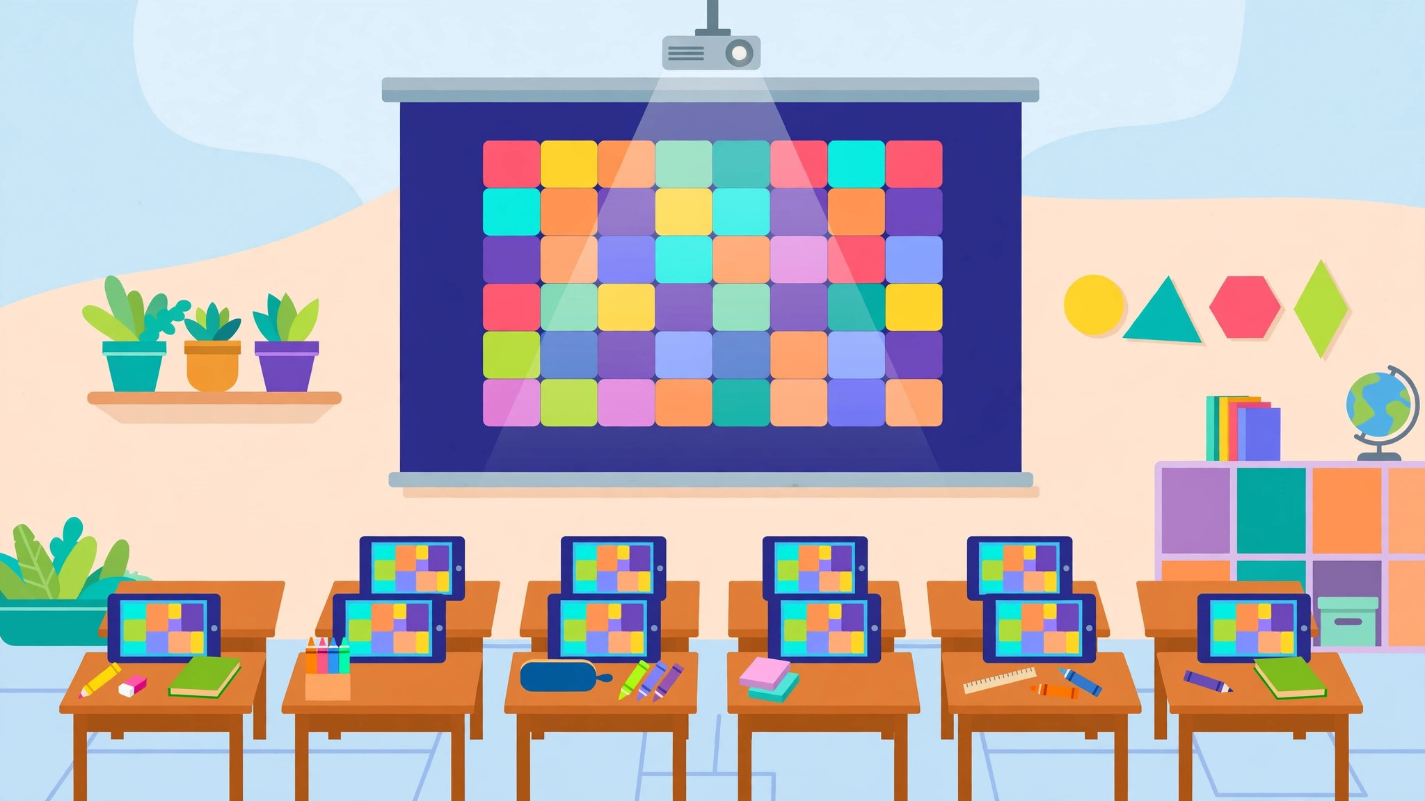 gimkit classes joined with a gimkit class code on the classroom screen