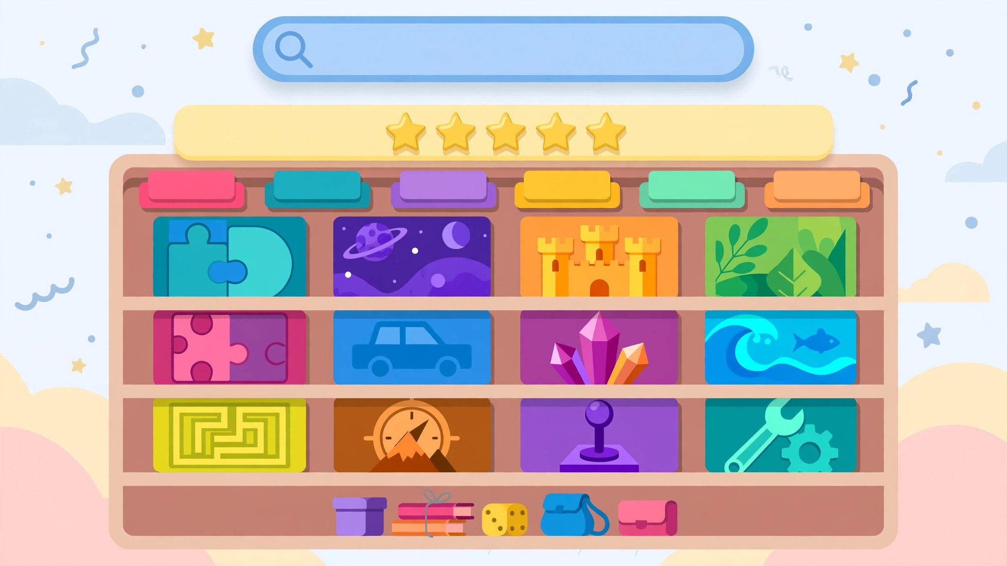 gimkit dashboard my kits shelf with favorite kits starred